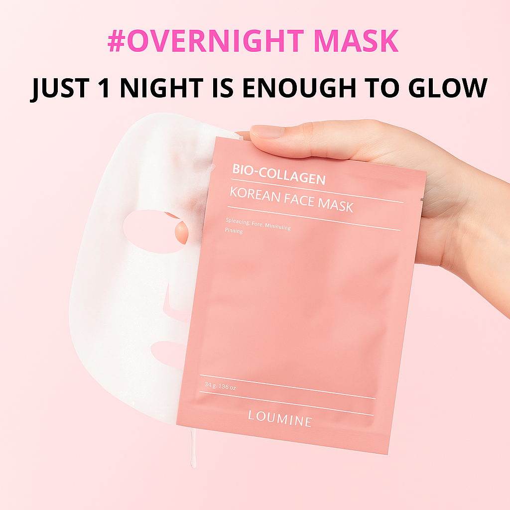 Voile Régénérateur de Peau – 5 Masques Visage Intensifs au Bio-Collagène Coréen